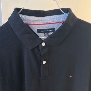 Tommy Hilfiger XXL men’s black polo. Comfortable. Lightly used. No longer fits.
